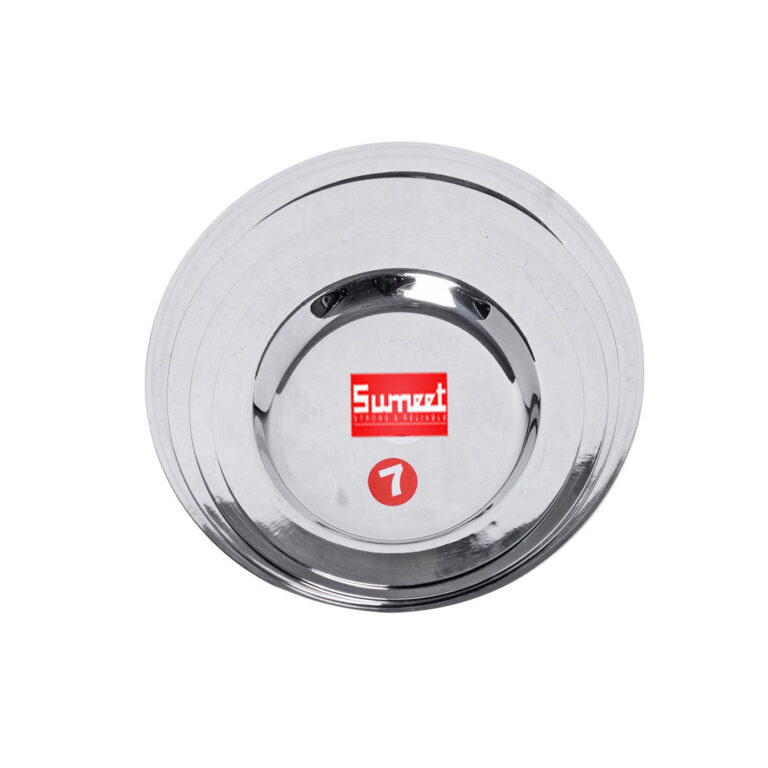 Sumeet Stainless Steel Ciba Tope Lid, Set of 4 (Small Sizes 7-10; 12.4, 14, 15.2, 17 cms)