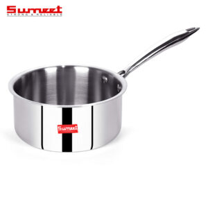 Sumeet Cook Smart TriPly SAS (Steel-Aluminium-Steel - 3 Layers) Sauce Pan - 1.7 LTR - 16Cm