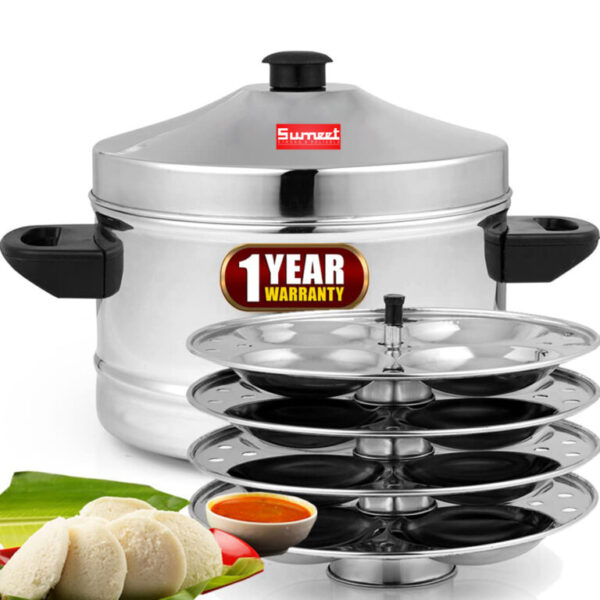 Sumeet 4 Plate 16 Idli Stainless Steel